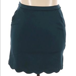 Scalloped Hem Pencil Skirt